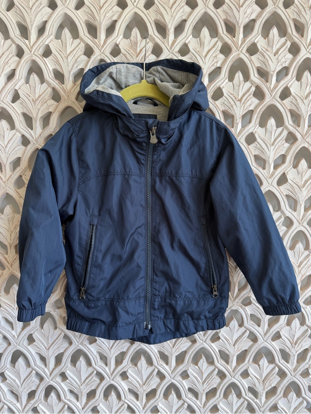 Baby Gap Boys Navy Hooded Windbreaker Jacket 3T